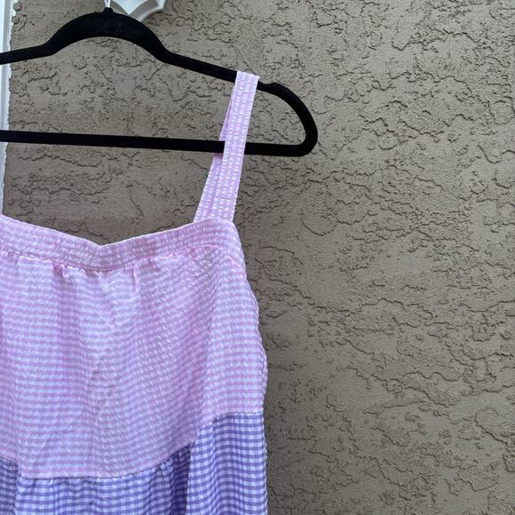 Lot Of 2 SHEIN Curvy 1XL GINGHAM maxi Dresses - Picture 6 of 10